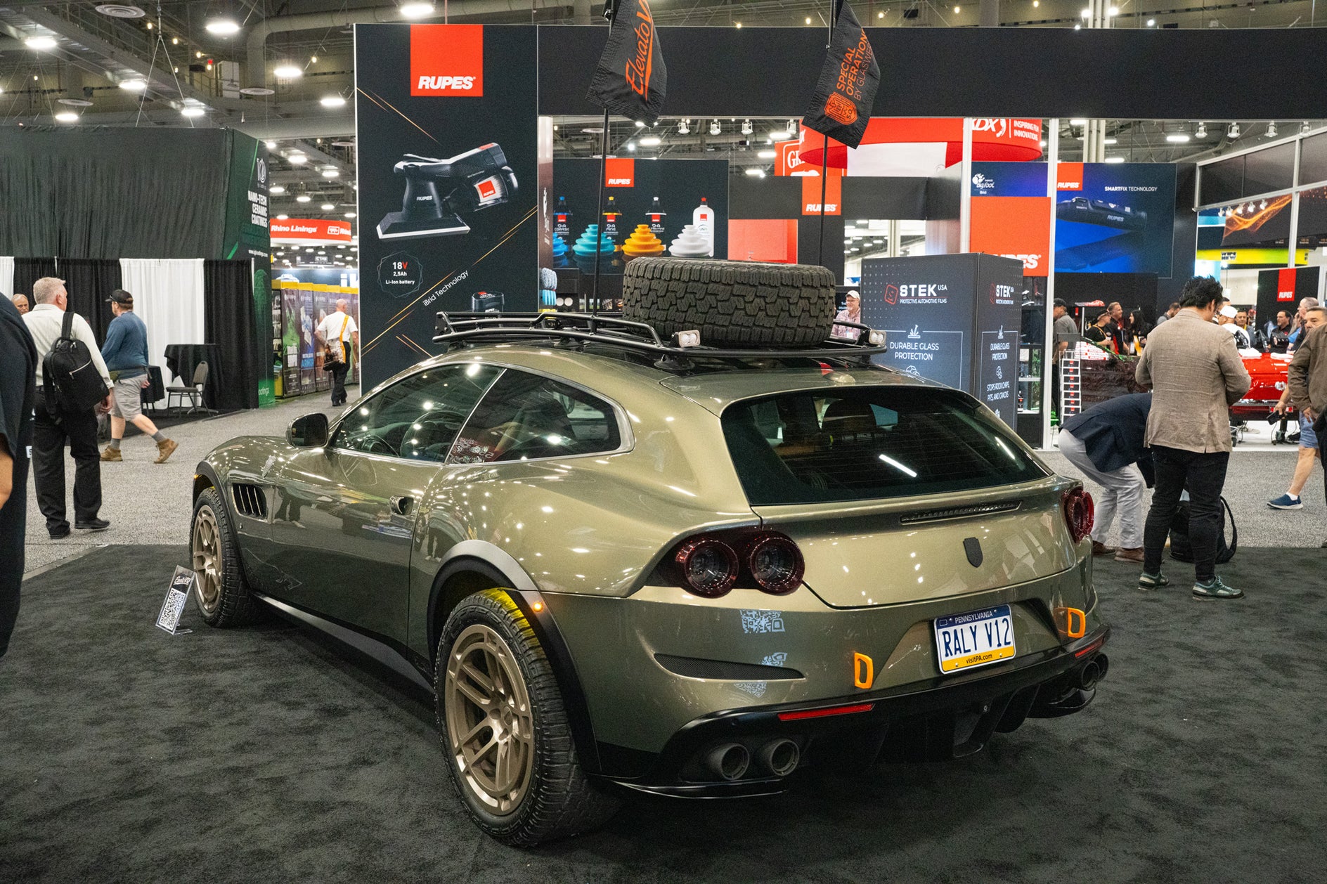 Verde Masoni GlasWerks Special Operations Elevato V12 Rally Car debut at SEMA 2025