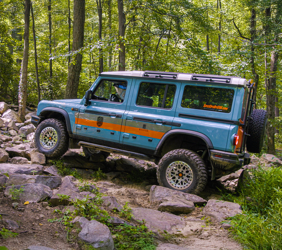 Ineos Grenadier with Evictus Prerunner Suspension & Torque Enduro Beadlock Wheels by GlasWerks Special Operations
